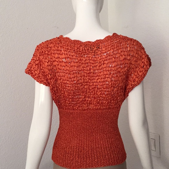 Bebe coral button down v neck Sweater - Picture 5 of 6